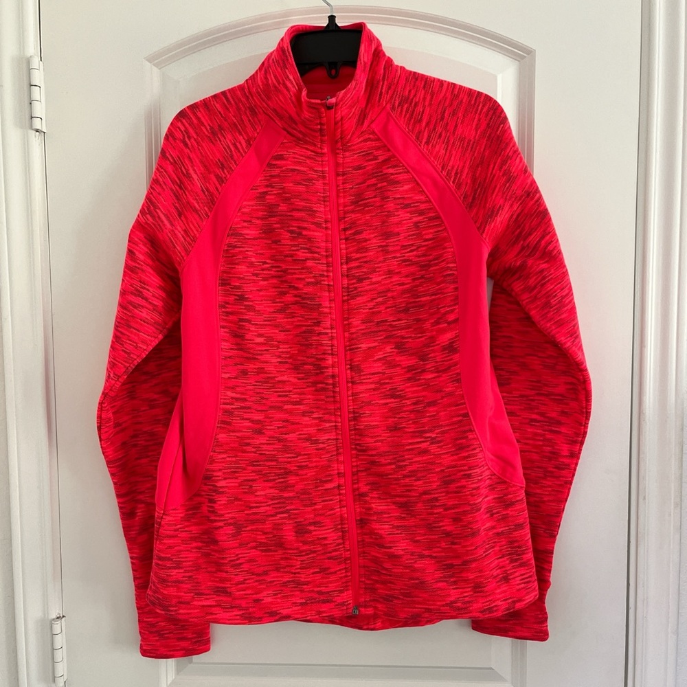 Tek Gear Pink Ski Jacket High Collar Performance